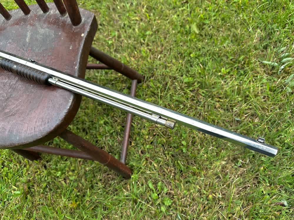 Early 1890 Winchester First Model Solid Frame Slide Action .22 Pump Rifle-img-26