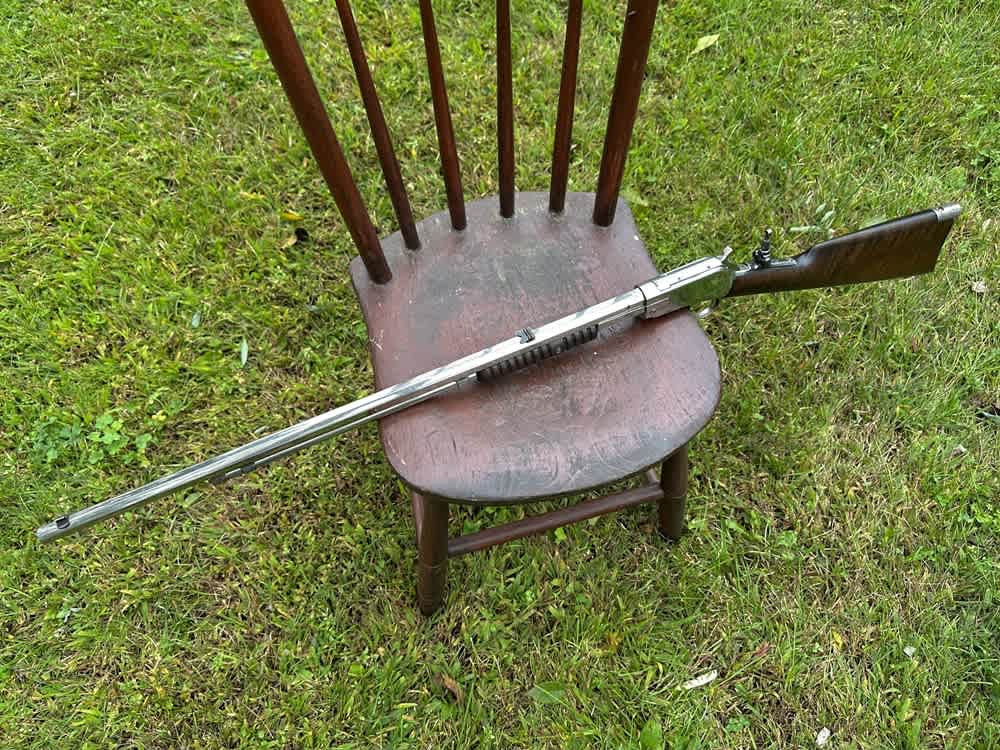 Early 1890 Winchester First Model Solid Frame Slide Action .22 Pump Rifle-img-13