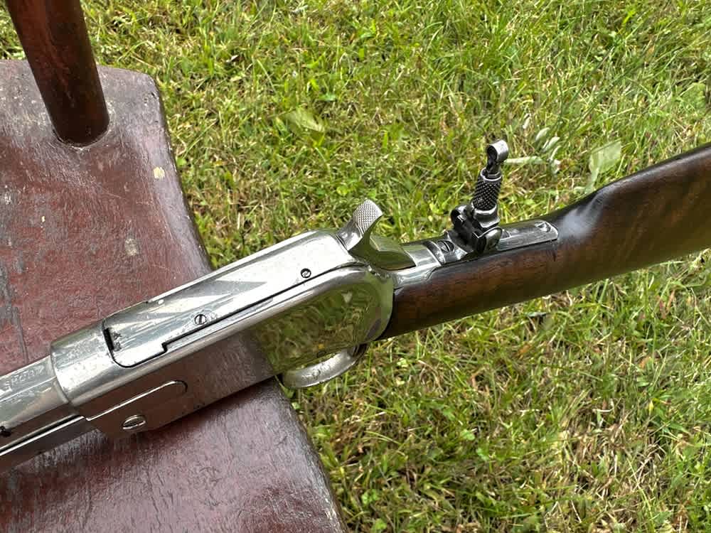 Early 1890 Winchester First Model Solid Frame Slide Action .22 Pump Rifle-img-20