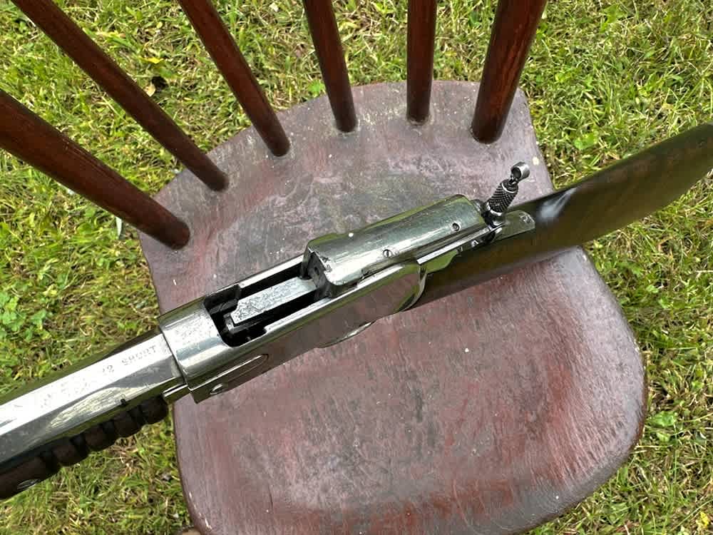 Early 1890 Winchester First Model Solid Frame Slide Action .22 Pump Rifle-img-18