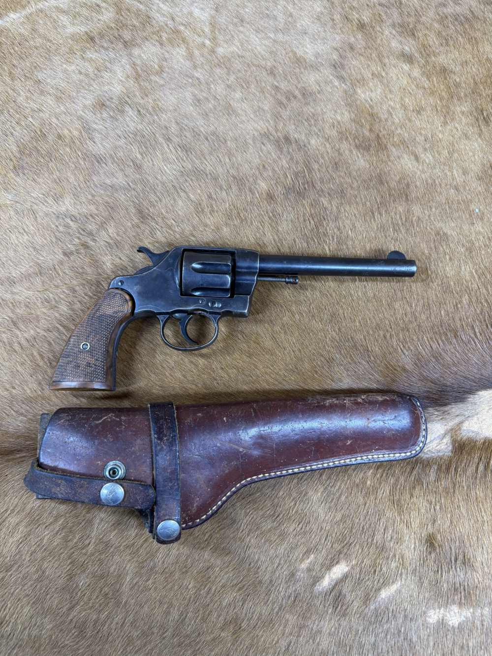 Colt Model 1889 Navy 38 Colt Double Action Revolver 6" Barrel-img-0