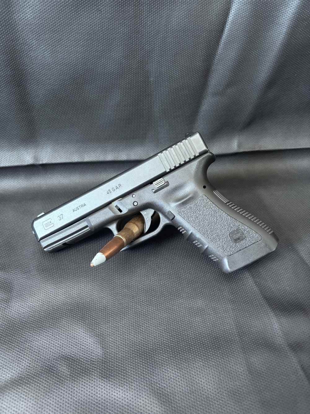 Glock 37 (3)mags W/case. truglo sights. Penny Start, no reserve-img-1