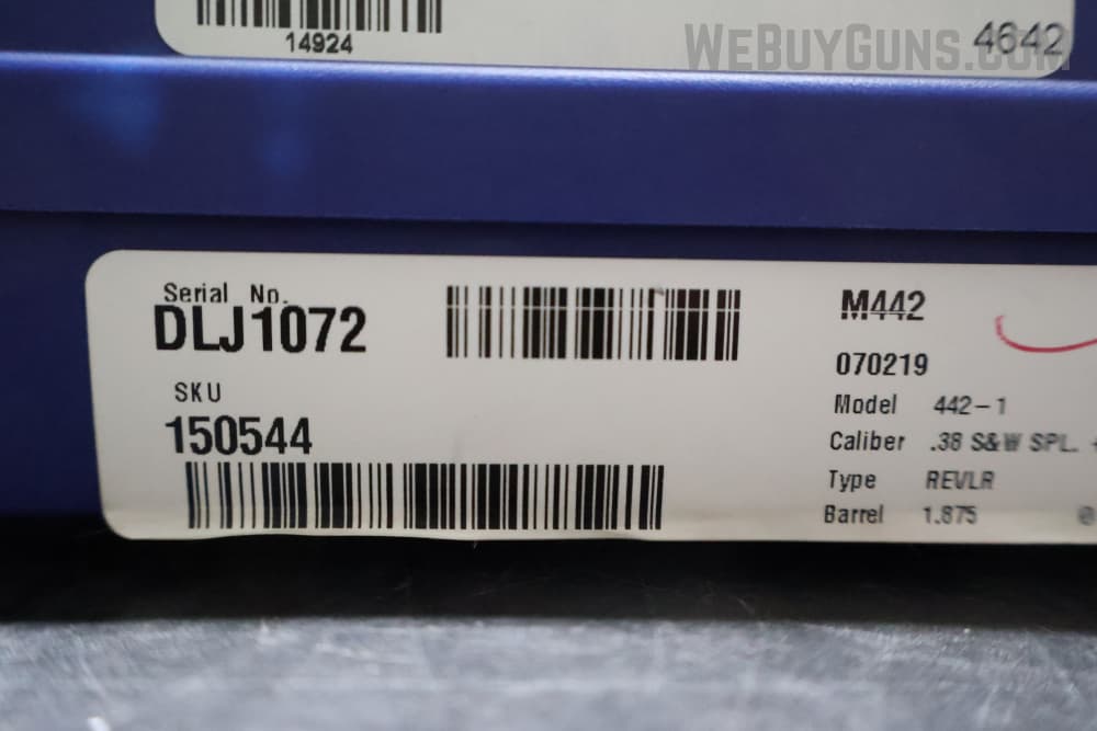 Smith and Wesson 442-1 Airweight Revolver .38 Special +P-img-19