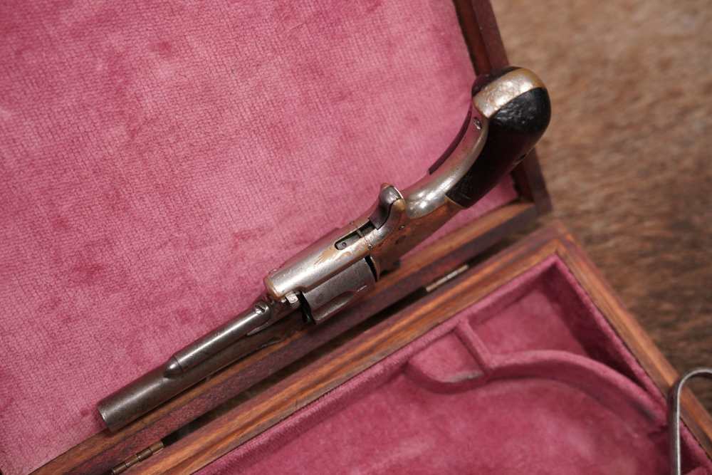J.M. Marlin XXX Standard 1872 .30 RF Long SA Revolver Antique Cased Pair-img-29