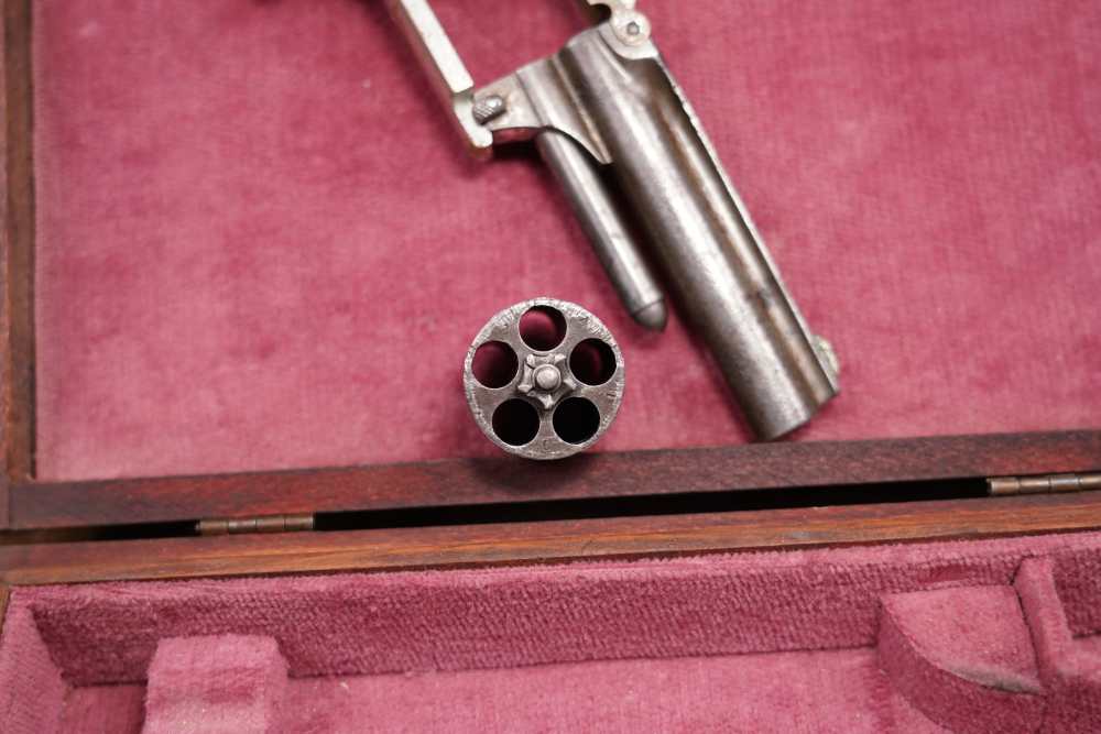 J.M. Marlin XXX Standard 1872 .30 RF Long SA Revolver Antique Cased Pair-img-39