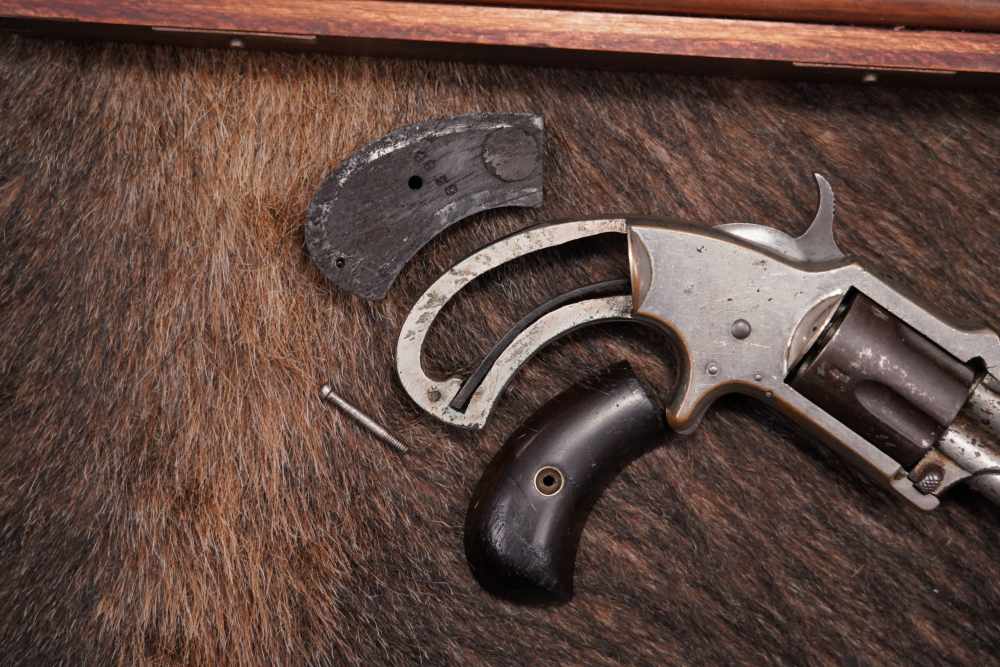 J.M. Marlin XXX Standard 1872 .30 RF Long SA Revolver Antique Cased Pair-img-19