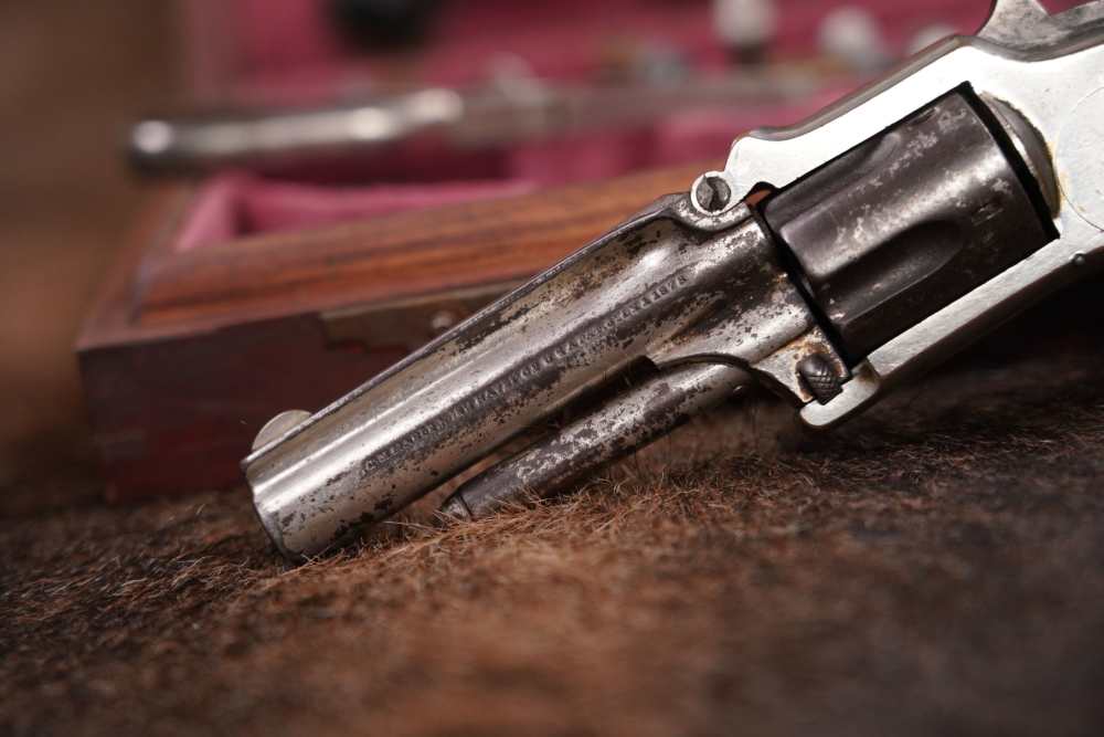 J.M. Marlin XXX Standard 1872 .30 RF Long SA Revolver Antique Cased Pair-img-3