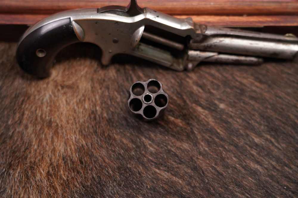 J.M. Marlin XXX Standard 1872 .30 RF Long SA Revolver Antique Cased Pair-img-16