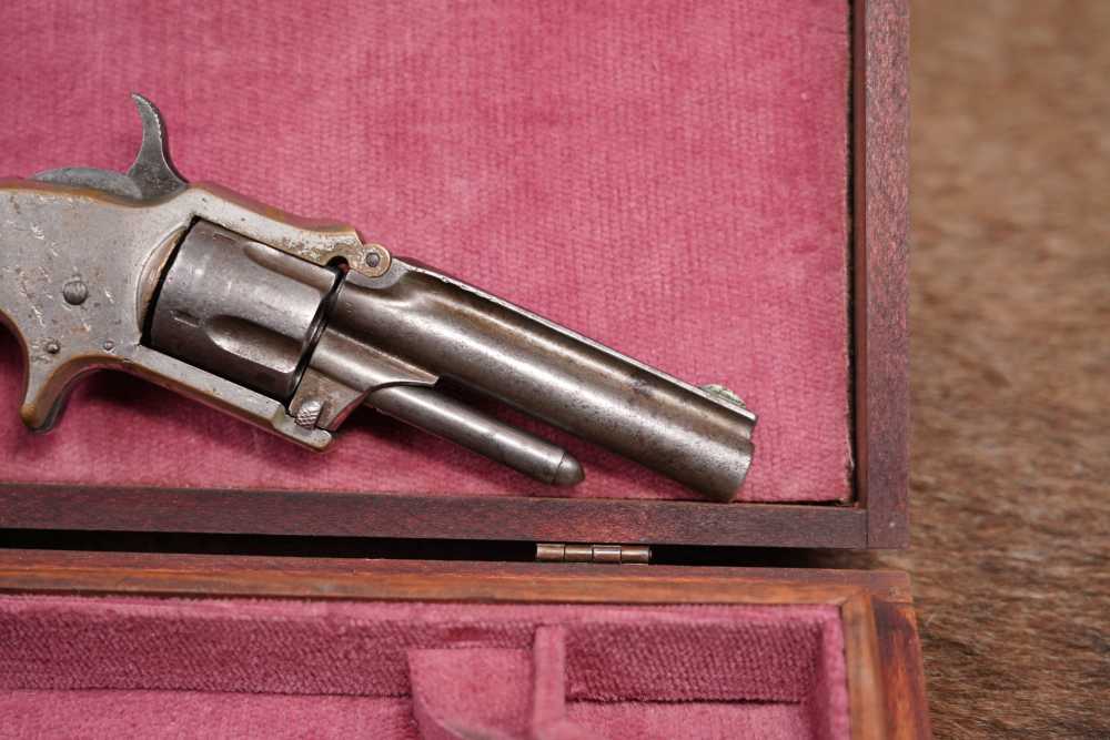 J.M. Marlin XXX Standard 1872 .30 RF Long SA Revolver Antique Cased Pair-img-35