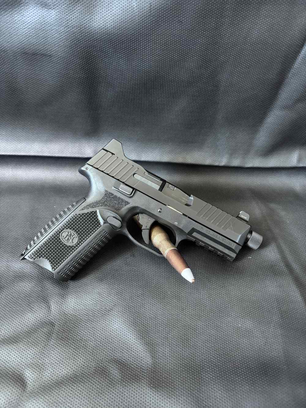 FN 509T, trigger upgrade, (3) mags 17,24,24. Case.  Penny start No reserve-img-3