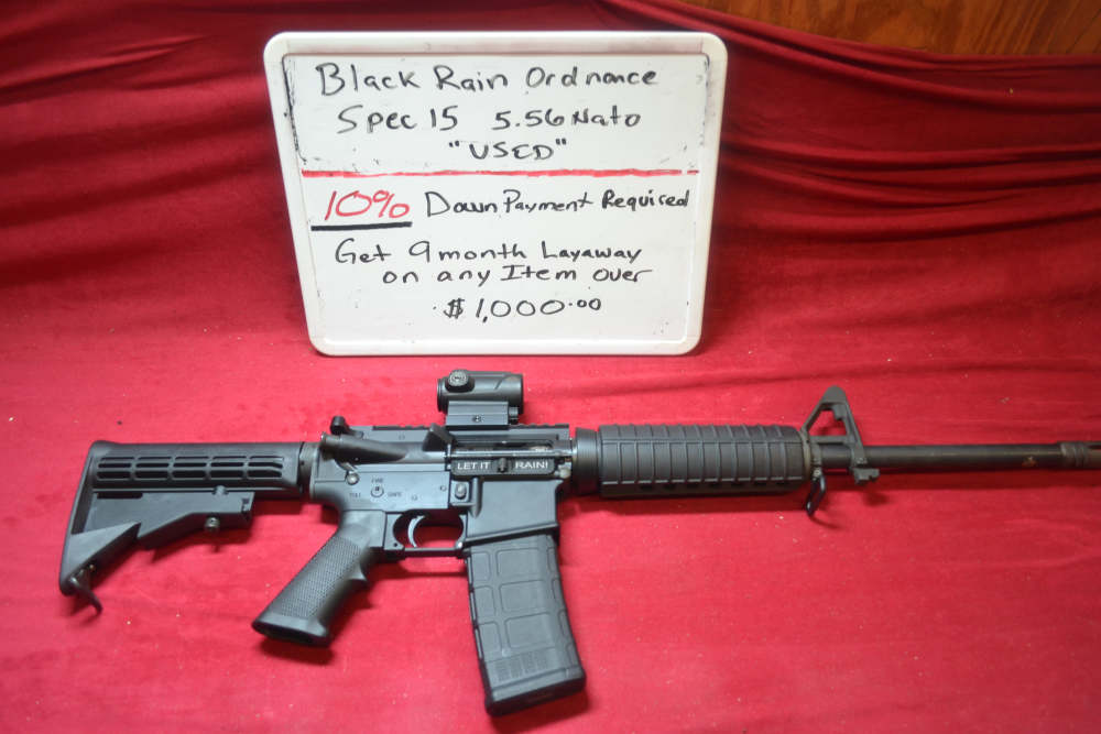 Black Rain Ordnance Spec15 5.56Nato 16"Barrel Used w/Optic.-img-0