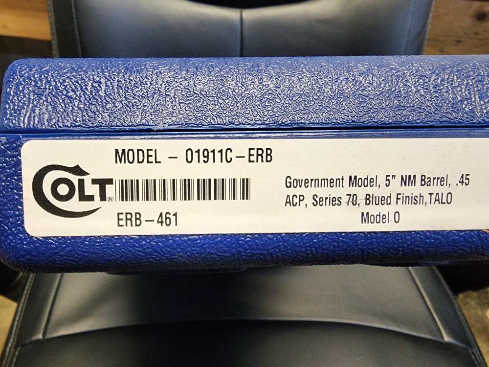 PICS COLT TALO SPIRIT OF AMERICA 1911 GOVERNMENT 45 ACP 1/500 LIMITED 5" 70-img-1