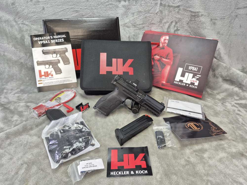 HK VP9X A1 9mm Pistol 4.09" 20rd with Holosun - EXCELLENT! -img-0