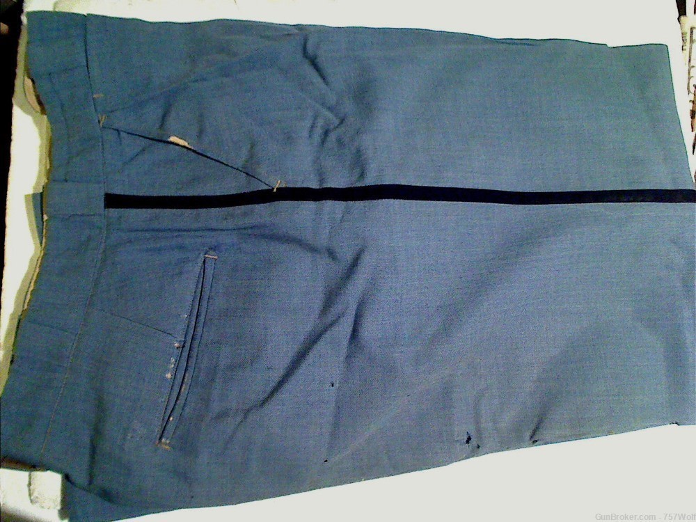 Vintage Probably Chicago Light Blue Uniform Trousers Academy Guard Postman?-img-2