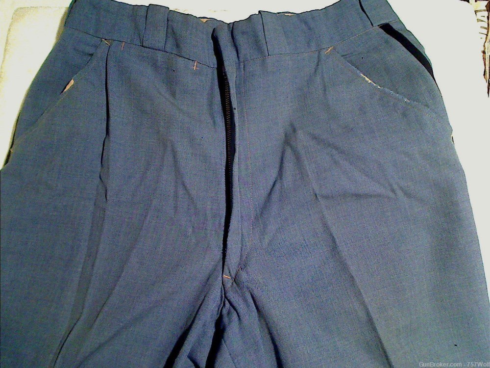 Vintage Probably Chicago Light Blue Uniform Trousers Academy Guard Postman?-img-4