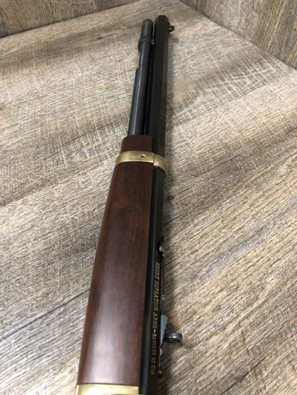 Henry Big Boy 44 Mag 44 Spl Lever Action Rifle Brass 19" Octagon Barrel-img-5