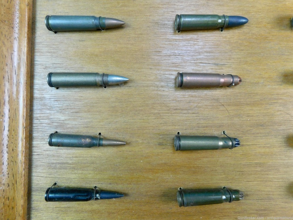 Vintage Custom Made Collector's Ammo Ammunition Display Board A-img-4