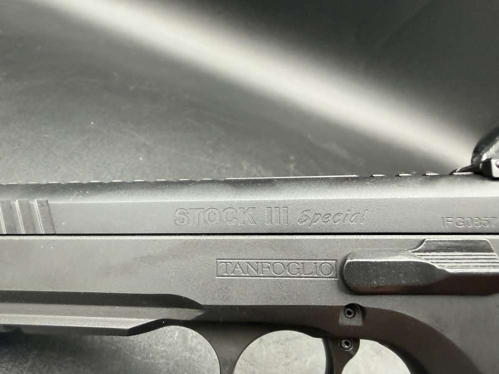 New! Tanfoglio Stock III Special LARGE Frame 9MM DA/SA RARE!-img-2