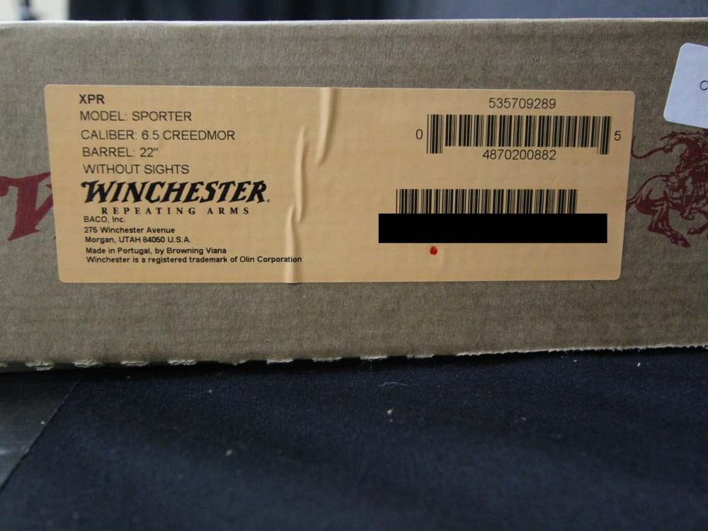 NIB WINCHESTER XPR SPORTER BOLT ACTION RIFLE 6.5 CM 22" 3+1 535709289-img-2