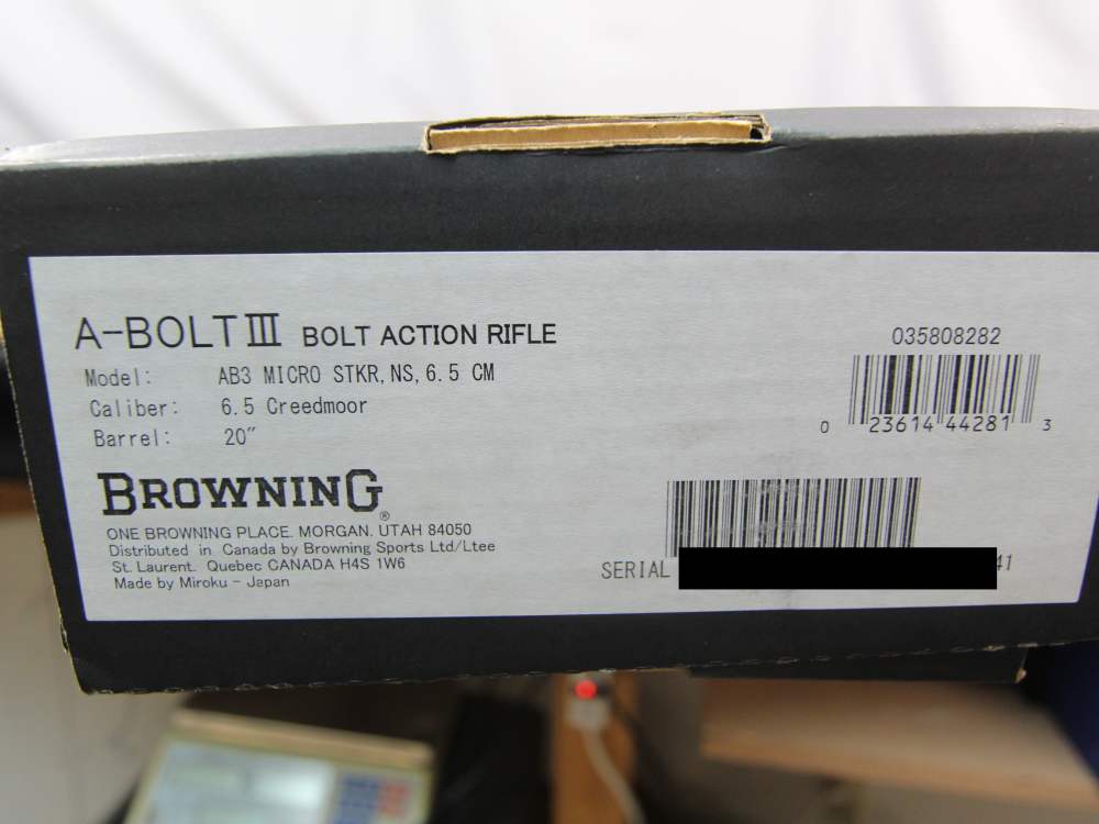 NIB Browning A-Bolt III Micro Striker Youth Bolt Rifle 6.5 CM 20" 035808282-img-2
