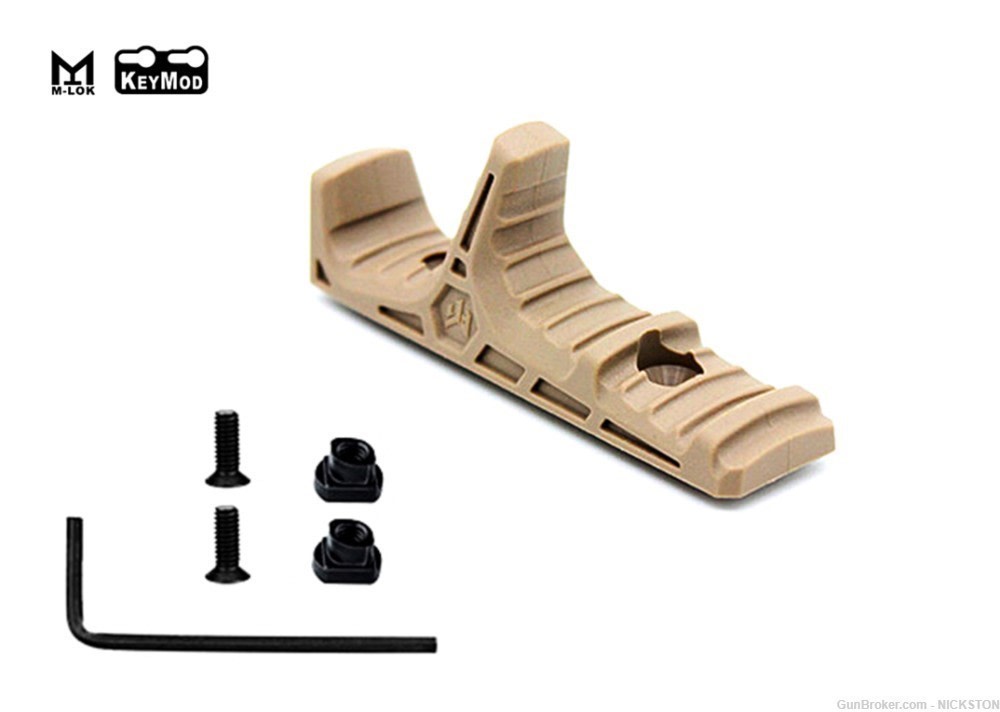 Anchor Vertical Grip Hand Stop Tooth Tactical M-Lok KeyMod Poly AR15 10 TN-img-1