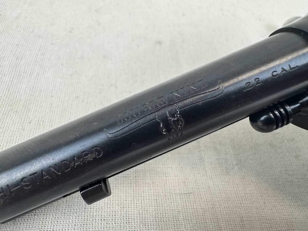 High Standard Double Nine 5.5" 9RD SA/DA .22 S,L,LR W-104 Mfg. 1967 Used 1¢-img-5