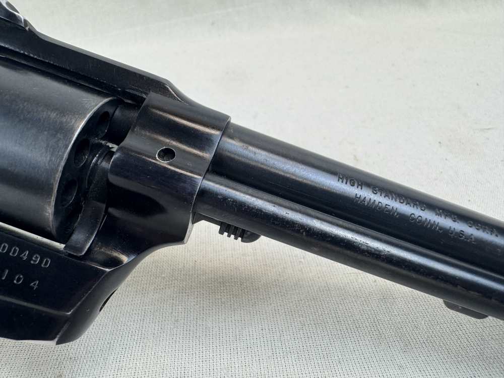High Standard Double Nine 5.5" 9RD SA/DA .22 S,L,LR W-104 Mfg. 1967 Used 1¢-img-9