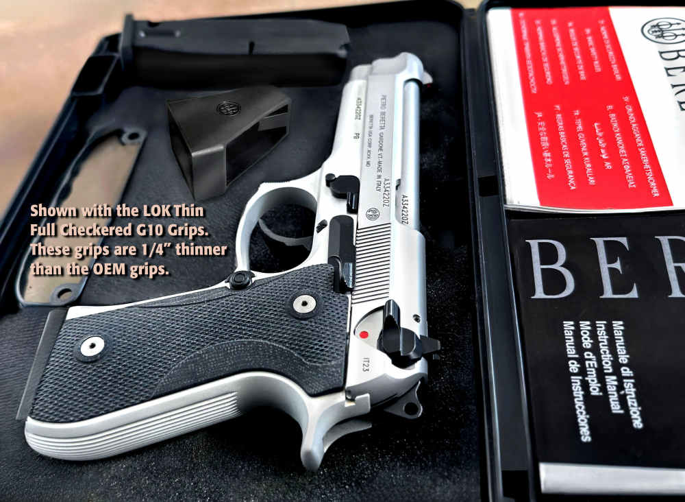 Beretta 92FS INOX 9mm Pistol, JS92F520M Italy, (5) 15rd Mags, LOK Grips-img-10
