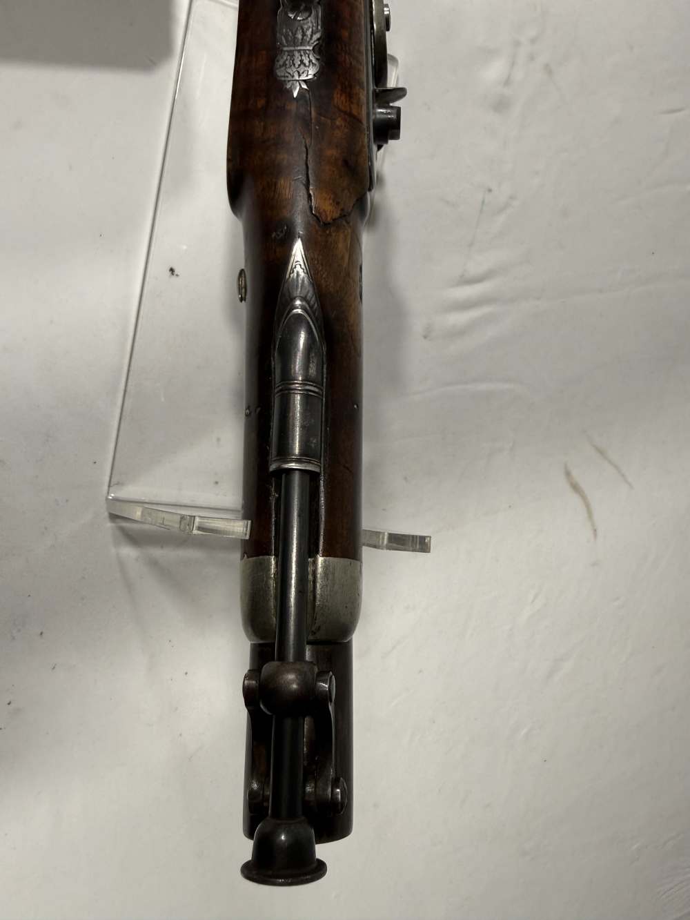 Innes Flintlock Pistol Cup Ball Vintage Black Powder-img-2