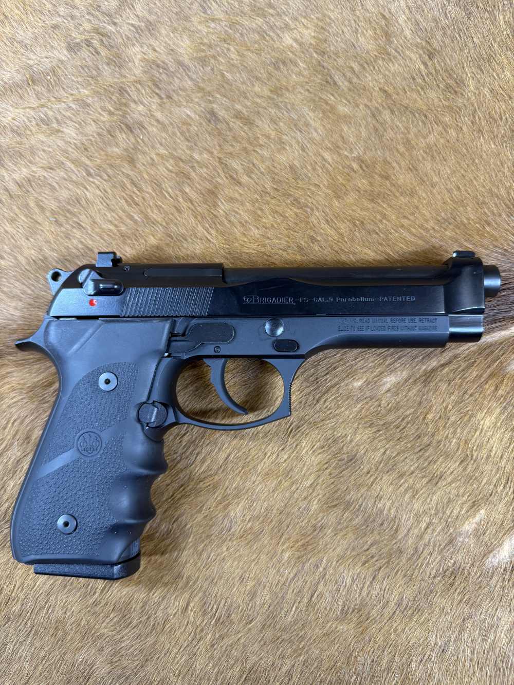 Beretta 92FS Brigadier 9mm Semi Auto Pistol 5" Barrel Box 2 Extra Mags-img-3