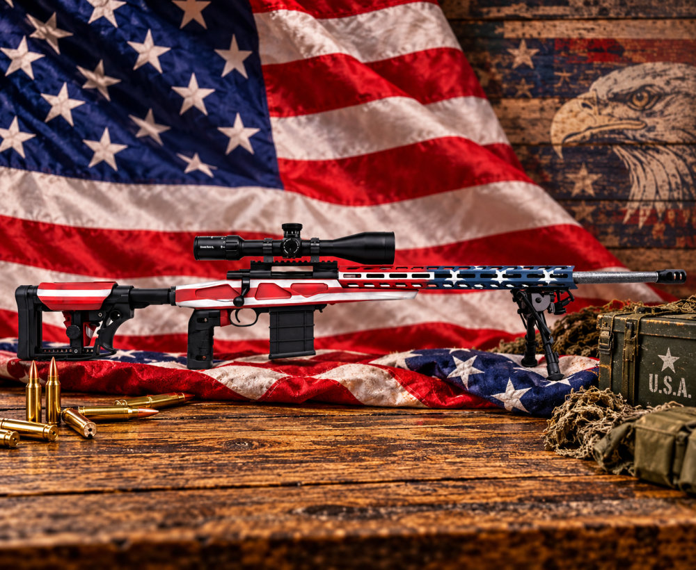 HOWA M1500 American Flag with NS Diamond 16x50 Scope -img-5