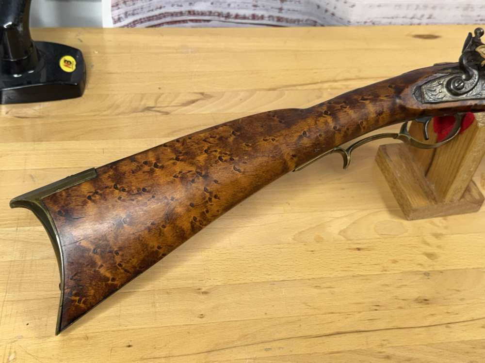 Antique Pennsylvania (Kentucky) Long Rifle Flintlock J. Kline John Walker-img-29