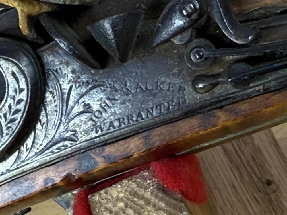 Antique Pennsylvania (Kentucky) Long Rifle Flintlock J. Kline John Walker-img-31