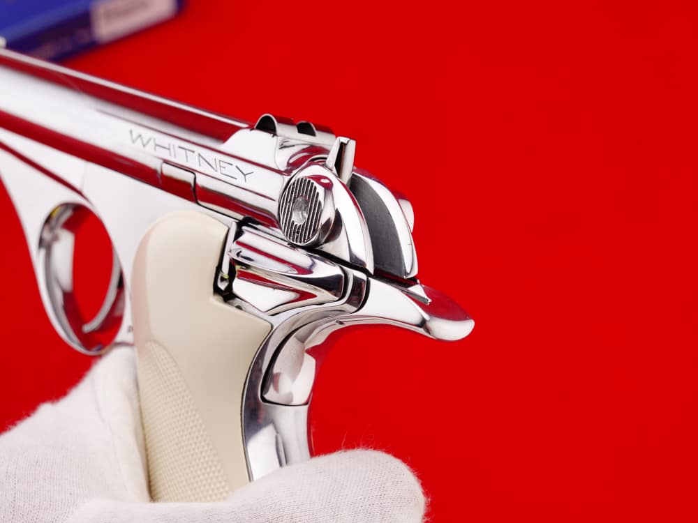 HOLY GRAIL 1957 WHITNEY WOLVERINE 22 LR 4.5" FACTORY POLISHED NICKEL W/ BOX-img-17