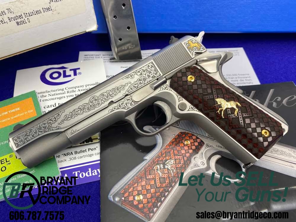 Colt 1911 Government .45 ACP 5" SS *STUNNING LOUIS DANIEL NIMSCHKE TRIBUTE*-img-0