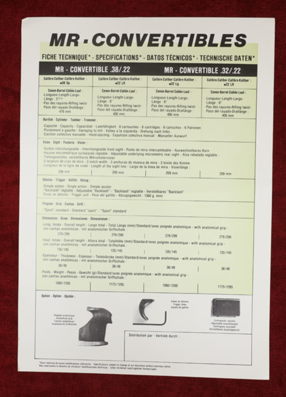 Manurhin MR73 38 Match w .22 Conversion in Factory Briefcase-img-7