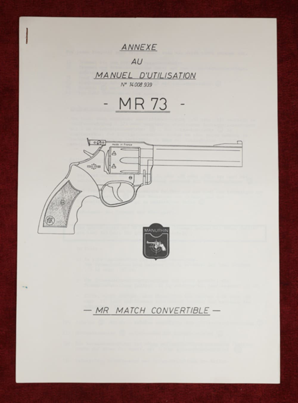 Manurhin MR73 38 Match w .22 Conversion in Factory Briefcase-img-5