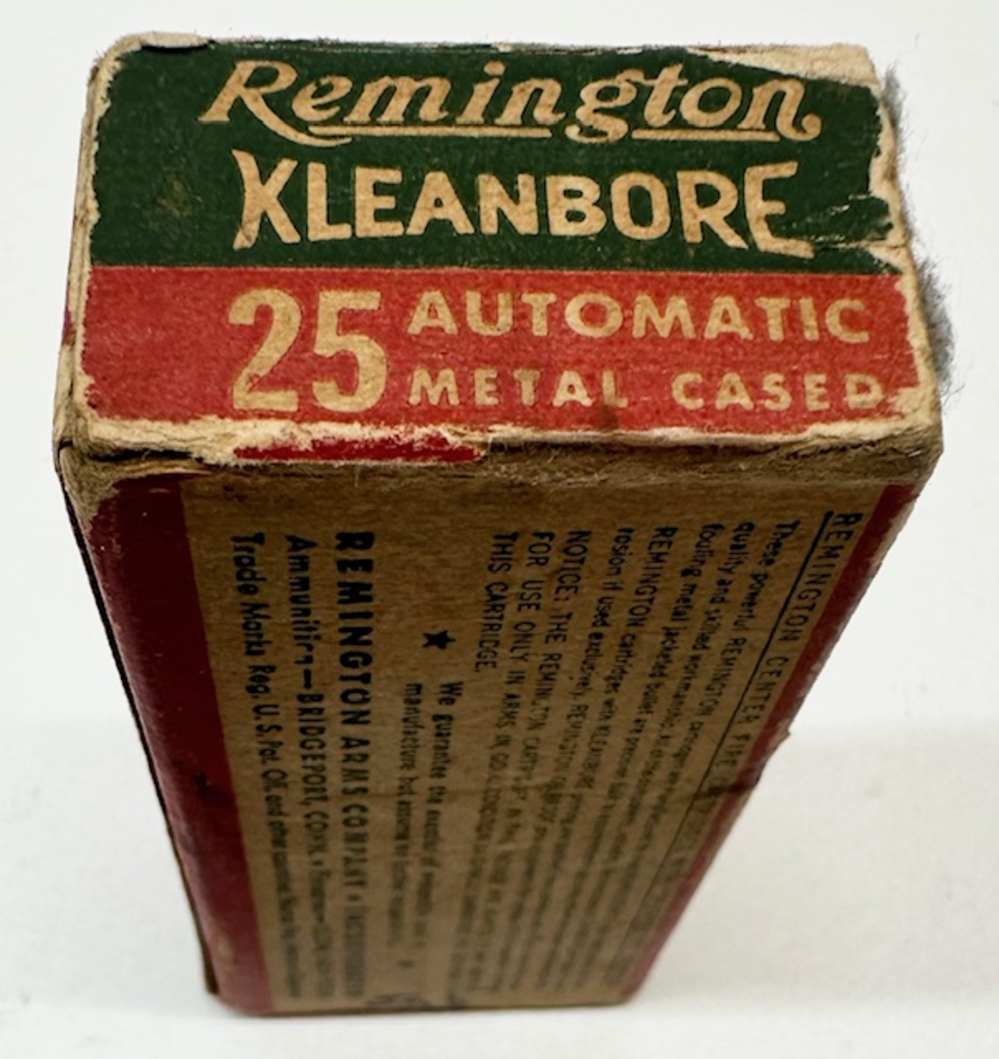 Remington Kleenbore 25 Automatic Cartridges Vintage-img-3