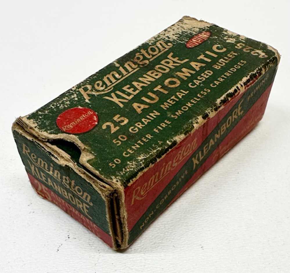 Remington Kleenbore 25 Automatic Cartridges Vintage-img-0