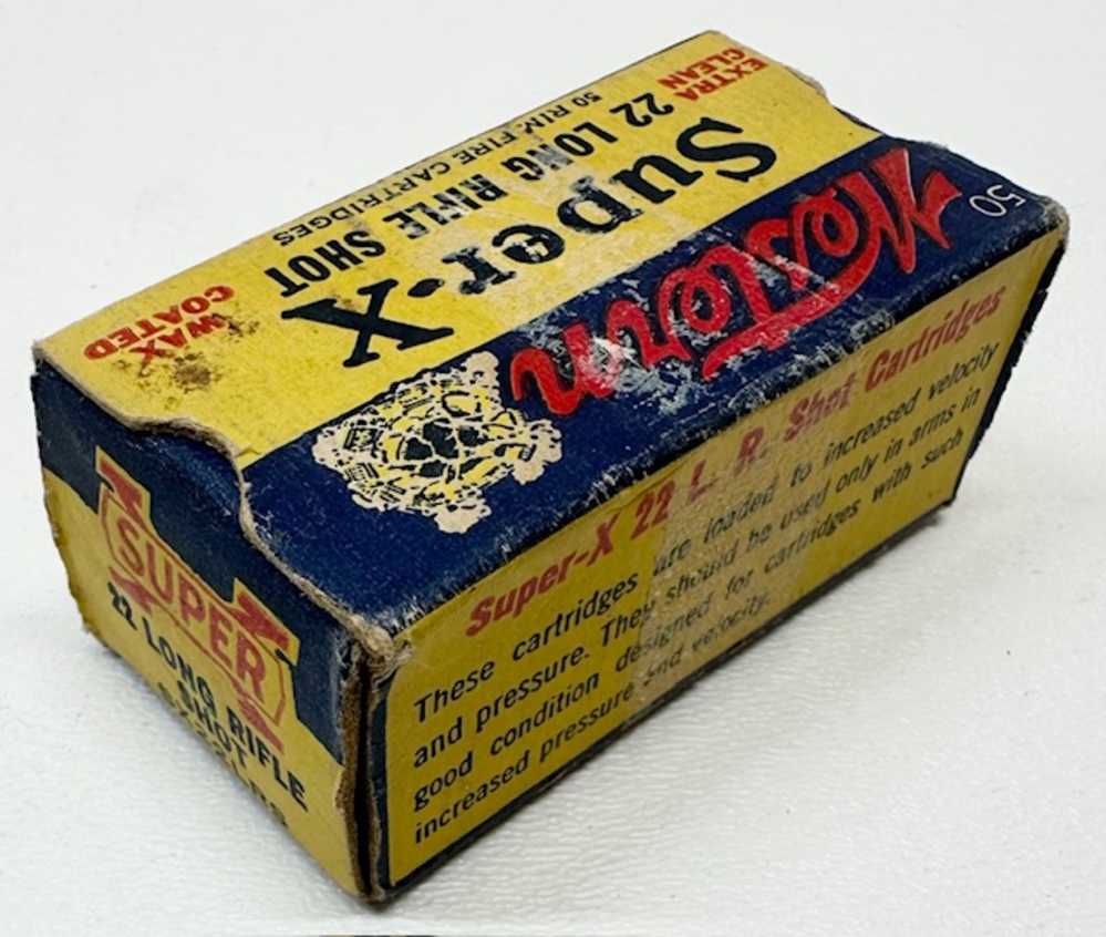 Winchester Western Super-X 22 lr Shot Vintage Cartridges-img-1