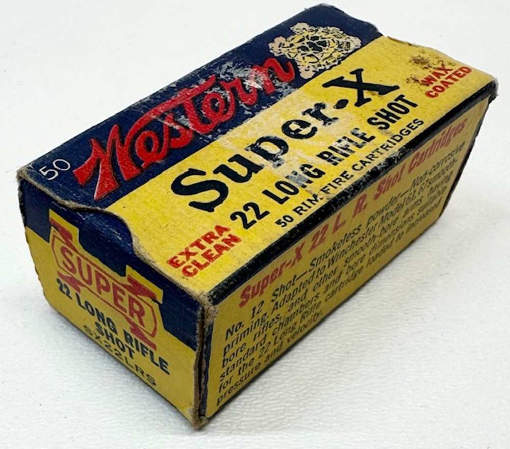 Winchester Western Super-X 22 lr Shot Vintage Cartridges-img-0