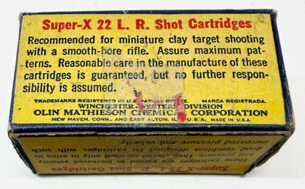 Winchester Western Super-X 22 lr Shot Vintage Cartridges-img-4
