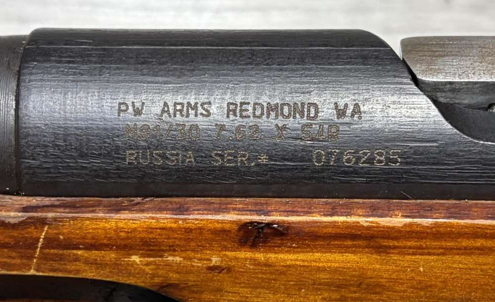 USED! PW Arms Mosin Nagant M91/30 7.62x54R 30" 5-Round w/Bayonet-img-3