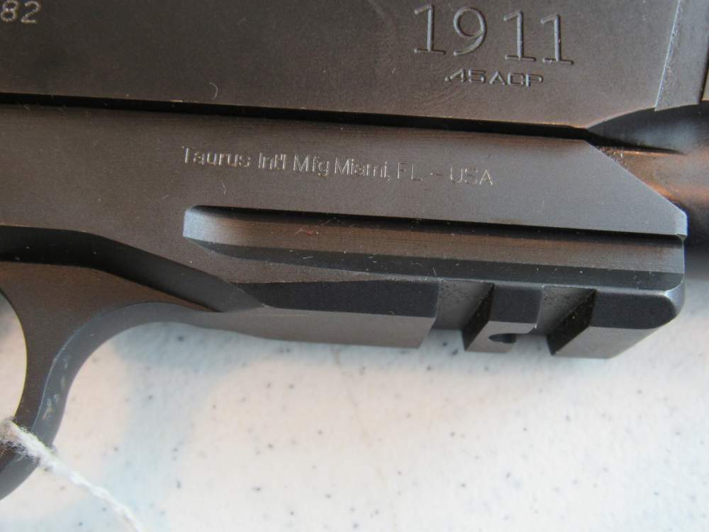 Taurus 1911 w/Rail 45 ACP 5”Brl $.01 Start No Reserve-img-18