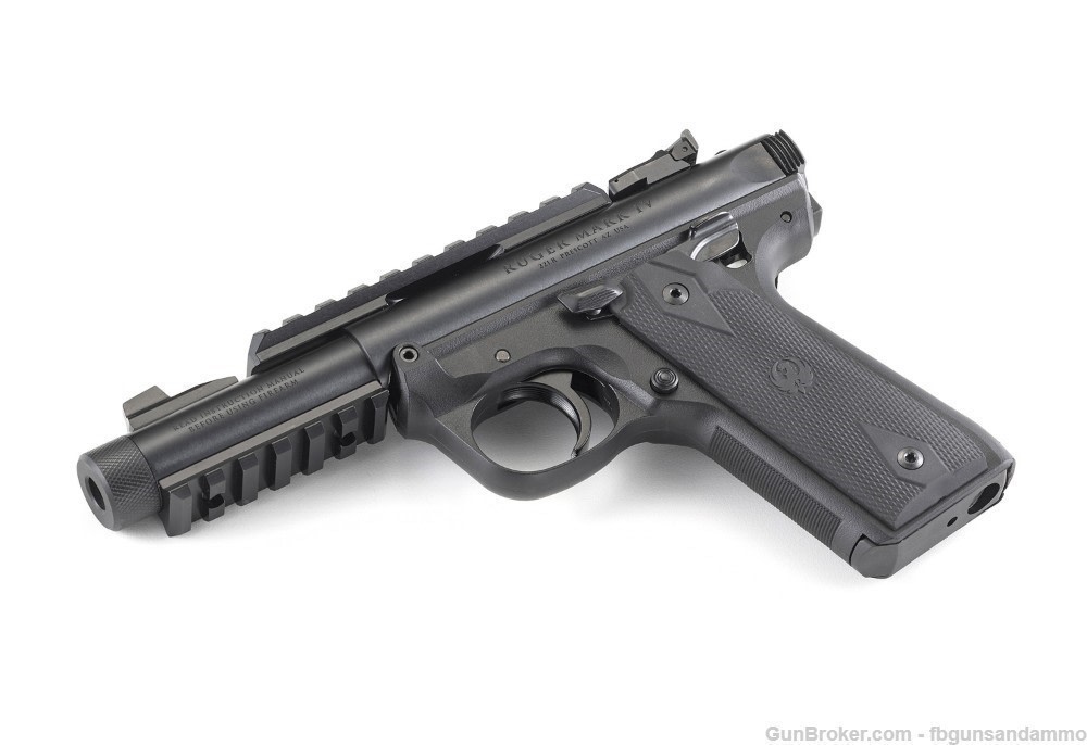 IN STOCK! NEW RUGER MKIV 22/45 TACTICAL .22 4.4 MARK IV THREADED 22 45 TB-img-16
