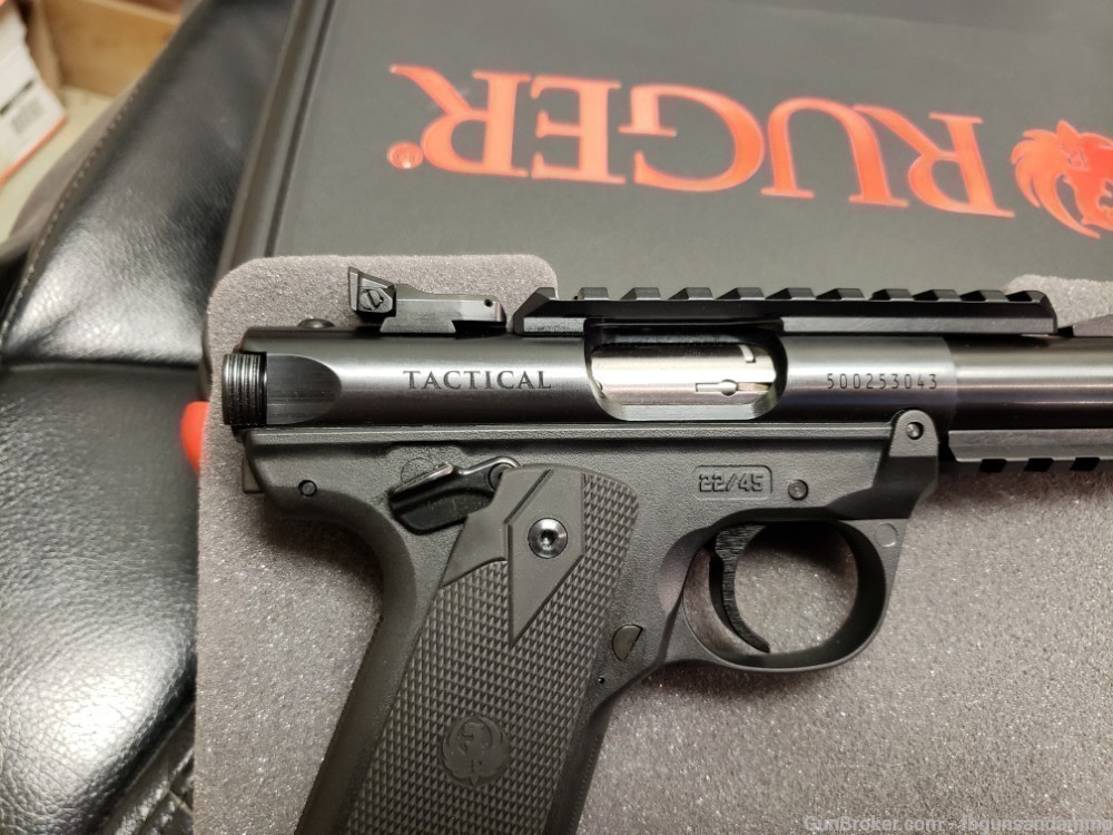 IN STOCK! NEW RUGER MKIV 22/45 TACTICAL .22 4.4 MARK IV THREADED 22 45 TB-img-5