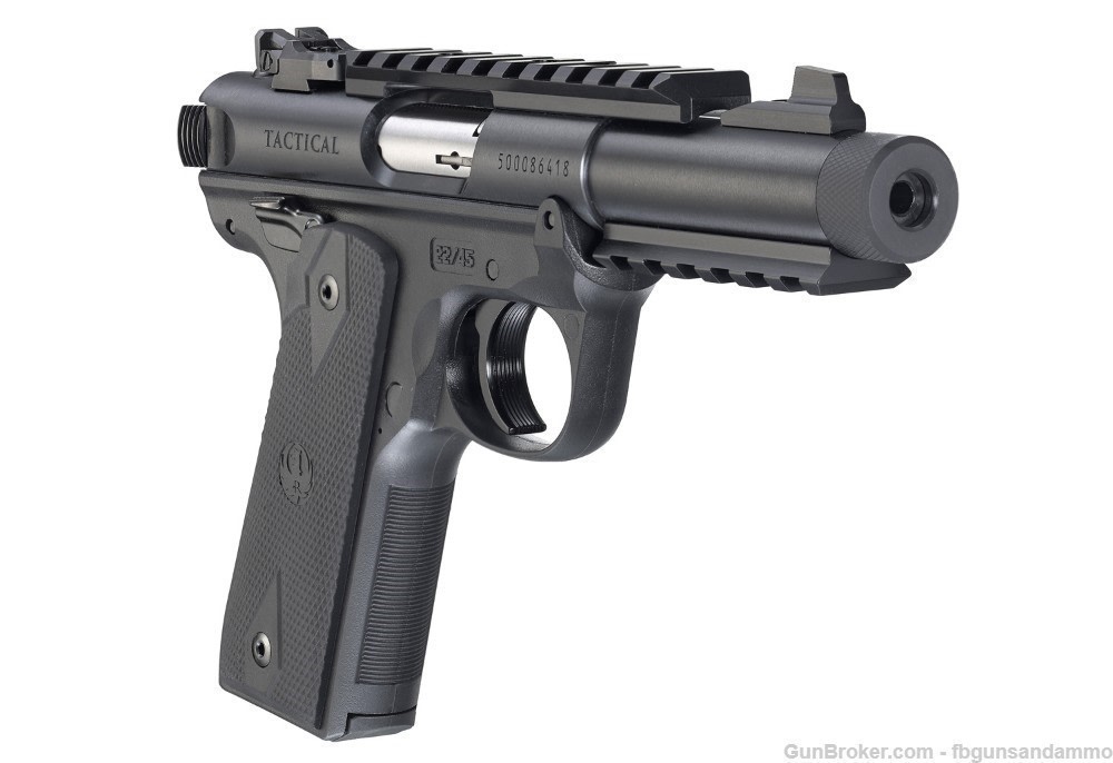 IN STOCK! NEW RUGER MKIV 22/45 TACTICAL .22 4.4 MARK IV THREADED 22 45 TB-img-13