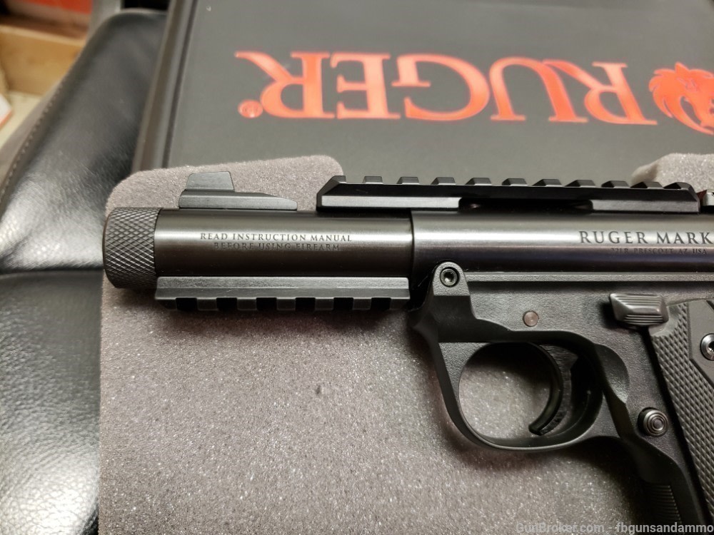 IN STOCK! NEW RUGER MKIV 22/45 TACTICAL .22 4.4 MARK IV THREADED 22 45 TB-img-10