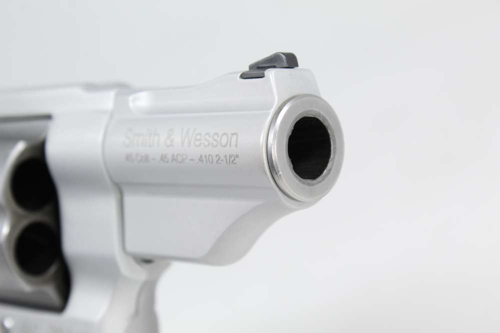 Smith and Wesson S&W Governor Silver .45 Colt 45 ACP .410 Bore Revolver-img-9