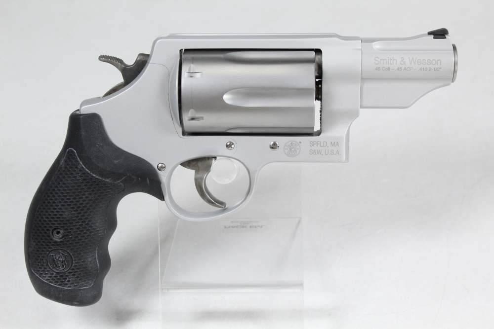 Smith and Wesson S&W Governor Silver .45 Colt 45 ACP .410 Bore Revolver-img-2